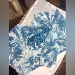 Style 5 Summer Vibes Cropped Sweatshirt (L)